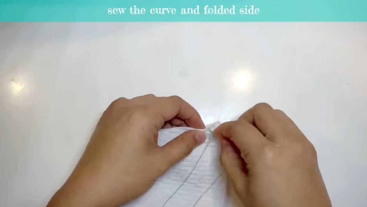 sew lampin and second fabric