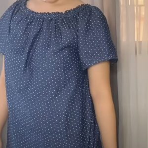 Easy pattern to make elastic neckline off shoulder blouse